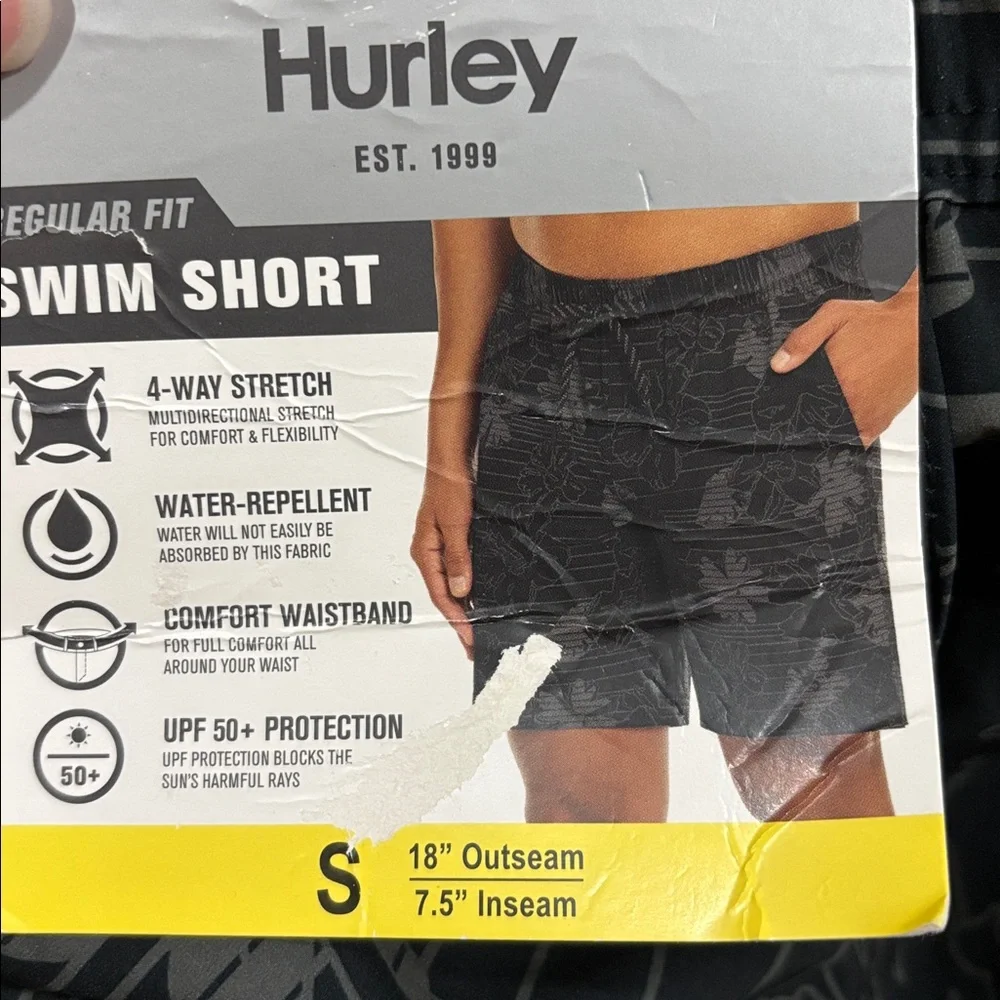 Hurley men’s phantom bp deceiver swim shorts size S